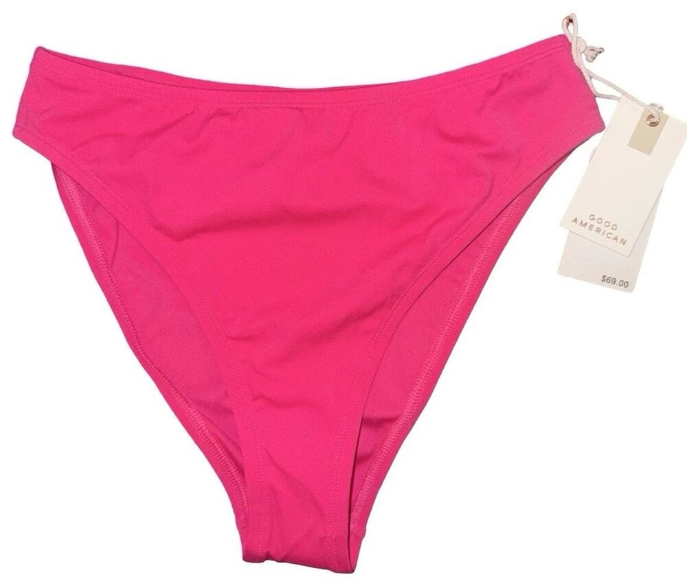 Good American Bikini Bottom Medium Ballerina Pink‎ High Leg Swim NWT $69